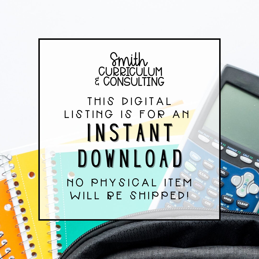 7th Grade Math Homework Sheets: Full Year Practice Bundle - Etsy