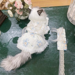 Customized and Handmade pet clothes Teddy Bichons skirt Maltese pet dog clothes cat clothes|Fashion|Princess