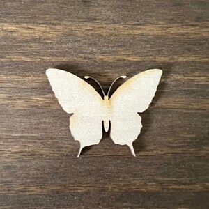Laser-Cut Butterfly Shape – Unfinished Basswood Cutout for Crafts