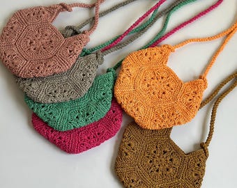 Hand Knitted Raffia Crochet Bag: Summer Wedding Purse