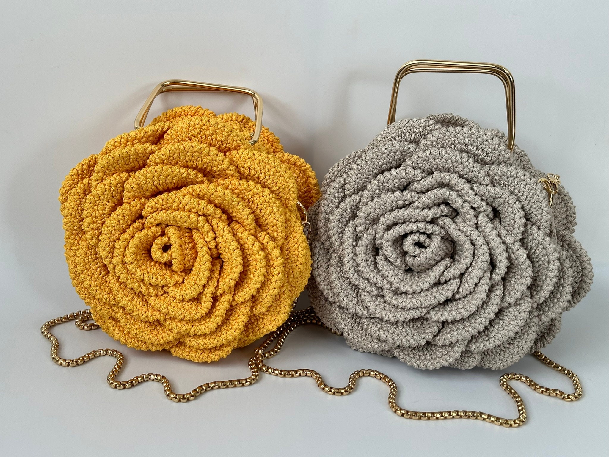 Red Rose Bag, Ruffled Chic Bag, Flower Rose Bag, Colourful Woman Bag ...