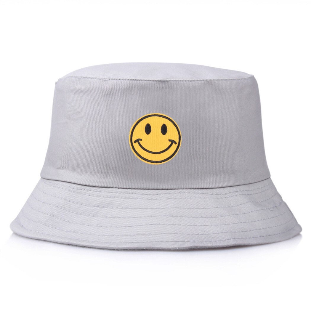 Smiley Face Bucket Hat embroidered - Etsy