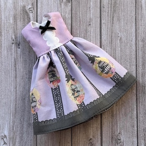 purple dress birdcage for pullip and Blythe doll