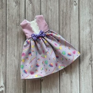 Purple unicorn poops dress for Blythe pullip