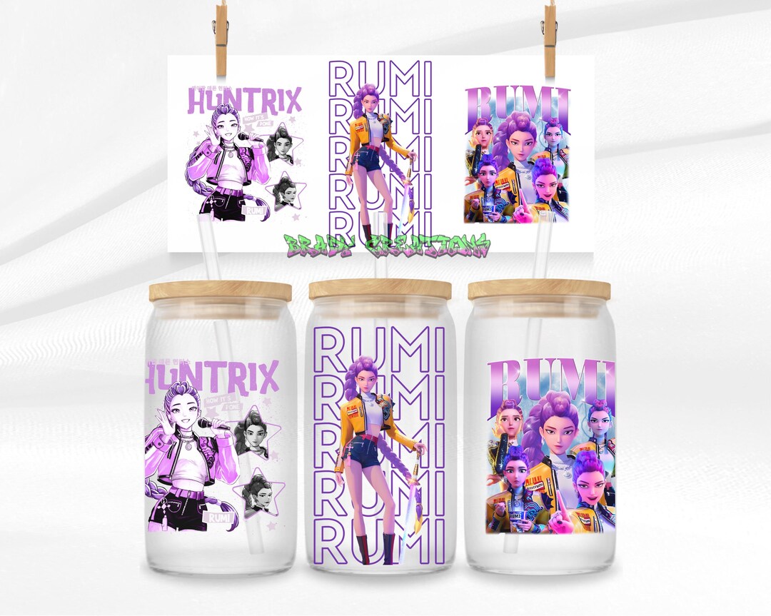 Subject Design Rumi KPOP Rumi 16oz Glass Can Design, Sublimation PNG (digital Download) - Etsy