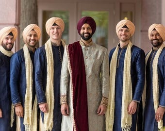 Men Stole/Scarves/Scarf/Dupatta for Groommens/Barati/Brides Family for greetings purpose.