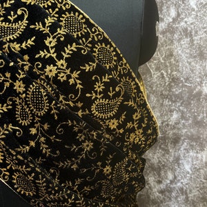 Black Luxury Sherwani Dupatta