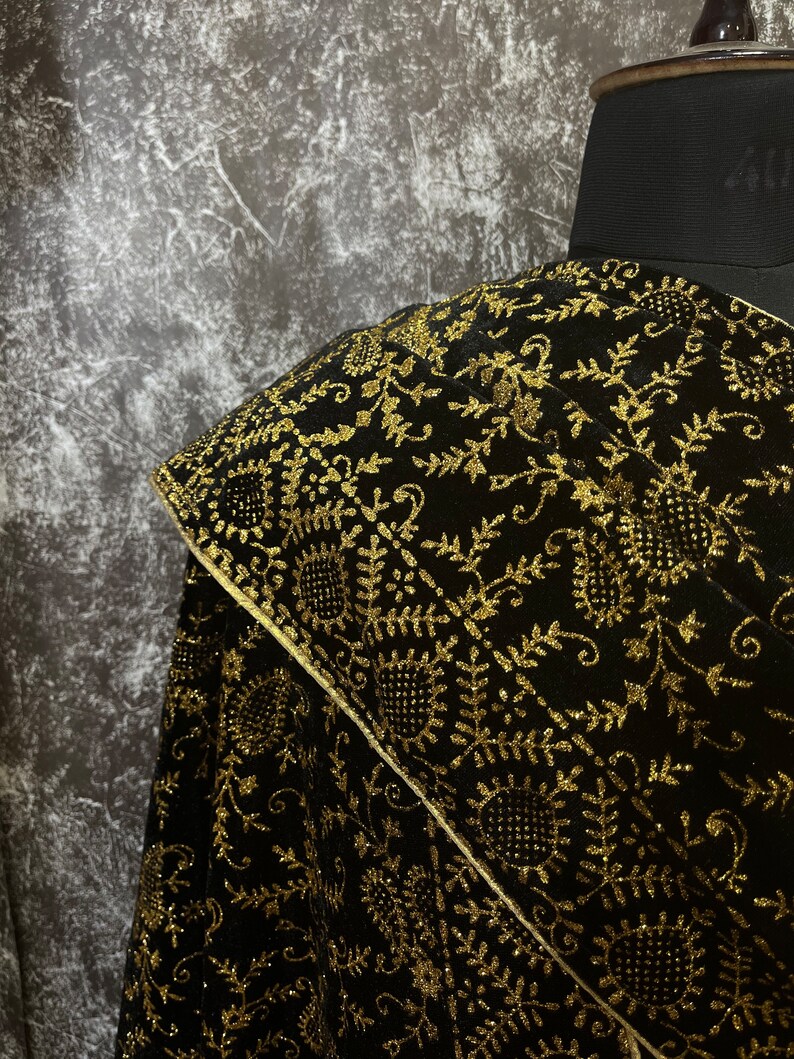 Black Luxury Sherwani Dupatta