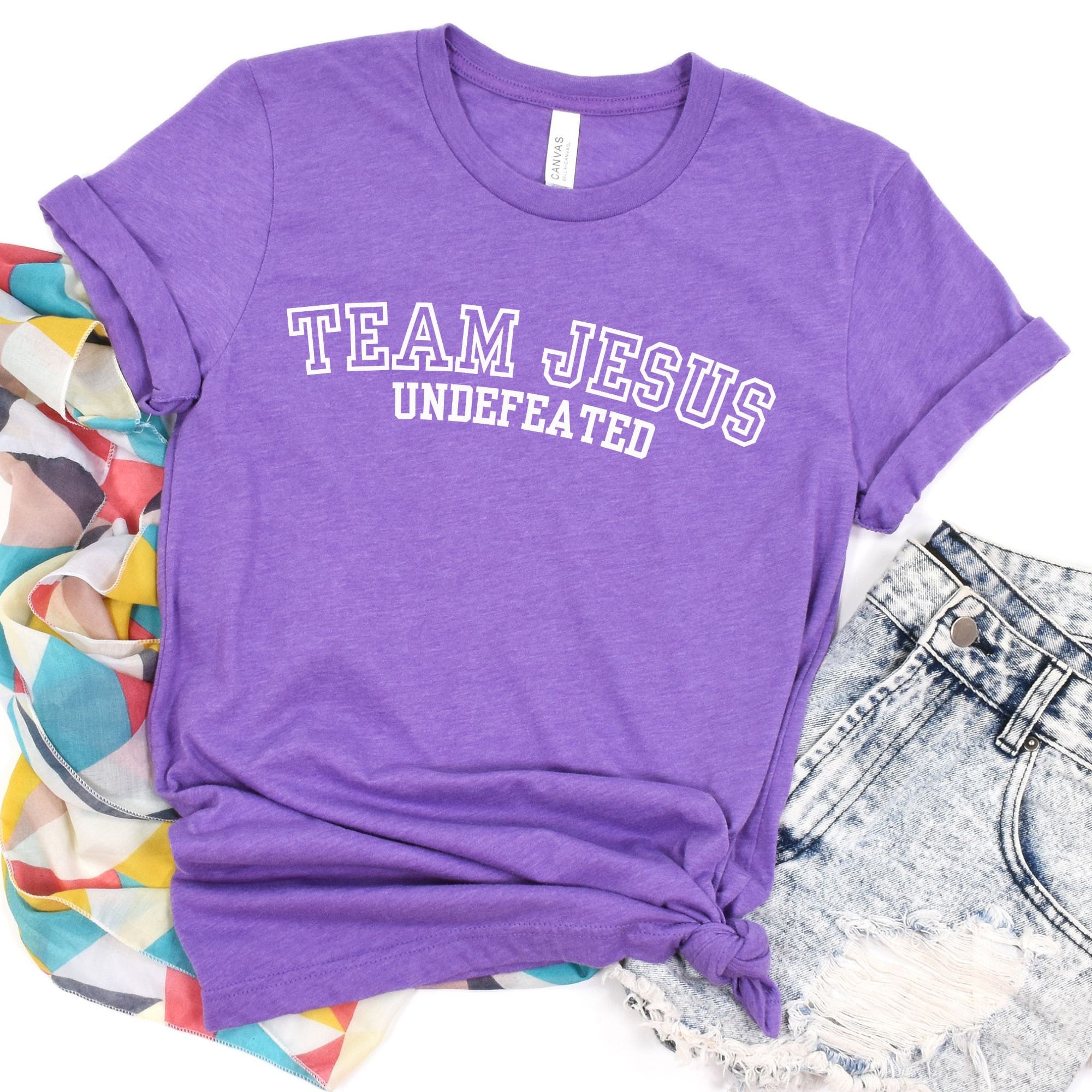 Team Jesus Shirt, Team Jesus Undefeated, Jesus Apparel, Trendy