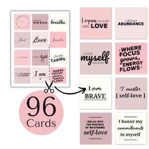 Druckbare Affirmationskarten zur Selbstliebe: Inspirierende Zitate für Motivation, Ermutigung & Selbstvertrauen