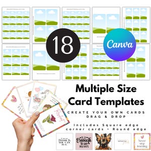 Anpassbares Canva Card Template Kit: 18 vielseitige Designs für alle Gelegenheiten - sofortiger digitaler Download