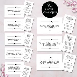 Öffne mich wenn Karten - 9 emotionale Wellness Themen mit Umschlägen – Motivations- und Ermutigungsgeschenk für die Liebsten