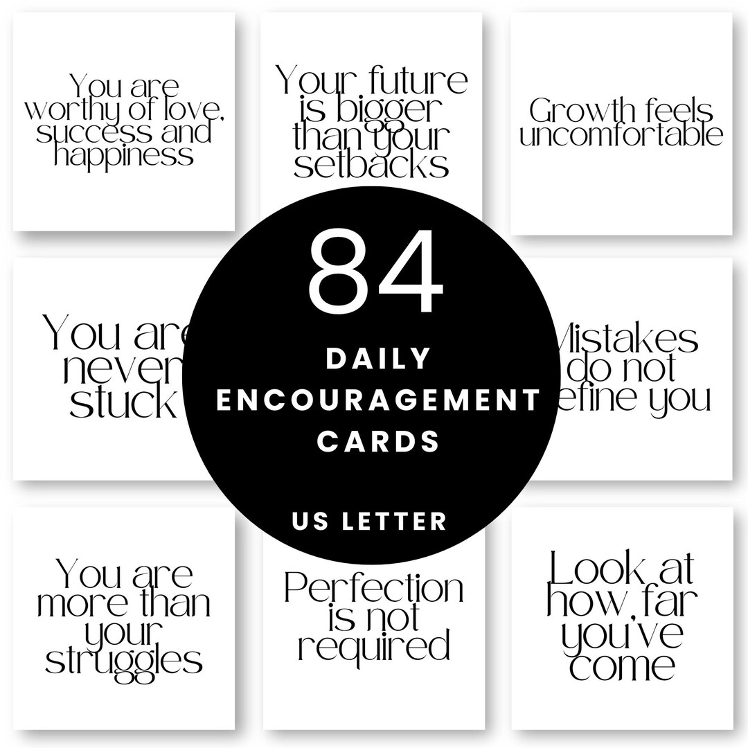 Printable Inspirational Quote Cards: Motivational Encouragement for ...