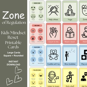 Schede stampabili per la regolazione delle emozioni dei bambini: 24 strumenti visivi per le capacità di adattamento e autocontrollo