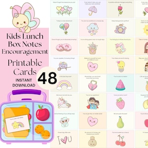 Erbauliche Lunchbox Notizen: Motivierende Botschaften & Positive Karten zur täglichen Inspiration für Kinder