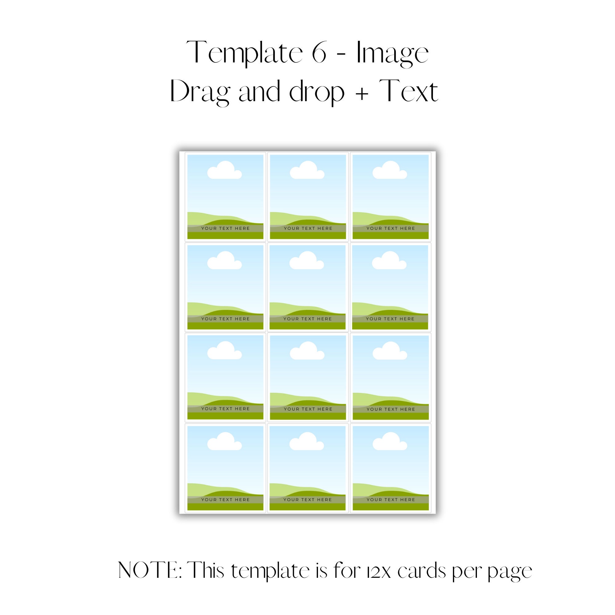 Personalized Card Template Set Create Your Own Inspirational Cards to ...