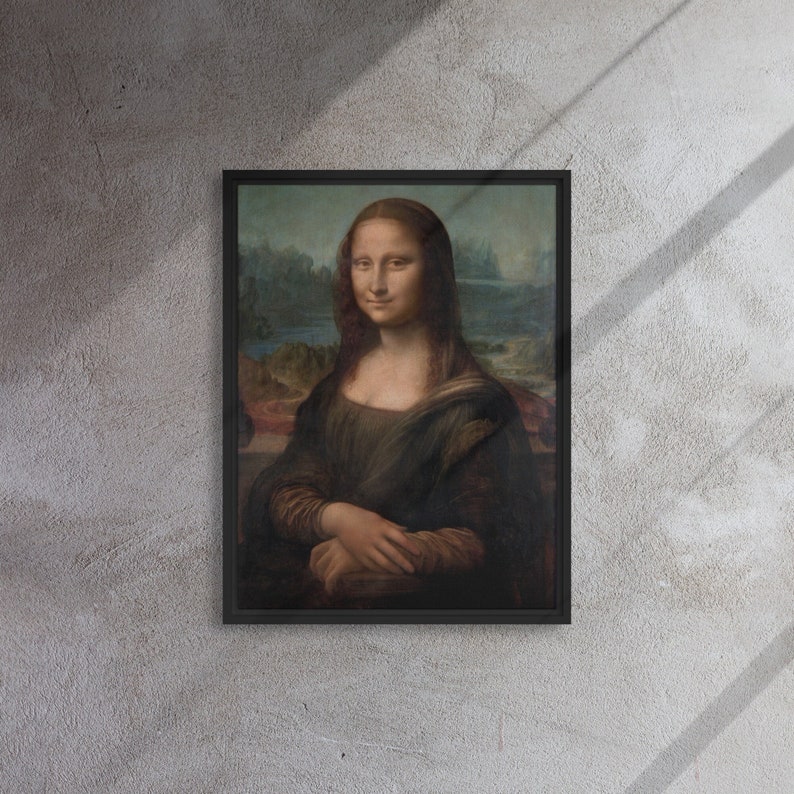 One of the Most Famous Paintings Collection Mona Lisa the Etsy