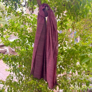 Guanaco Wool Guanaco Shawl, 100% Guanaco, Authentic Precious Guanaco Fiber, High End scarf, Guanaco Scarf, Luxury Reversible Natural Color
