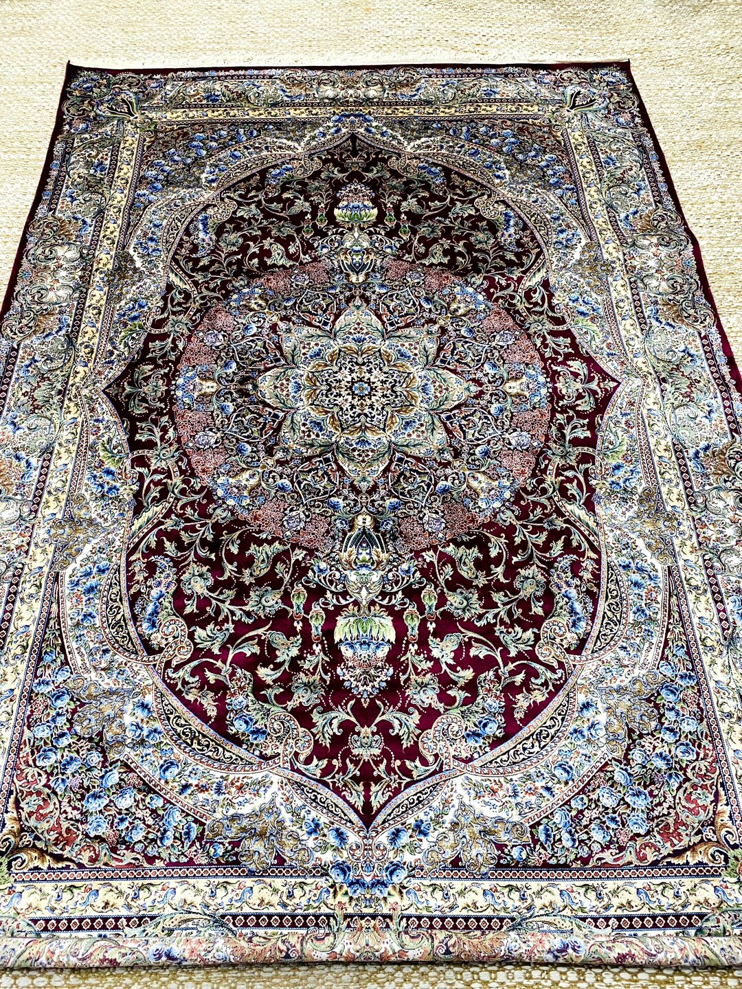 7x5 Ft Rug, Traditional Carpet, Indian Design Rug, Top Quality Rug ...