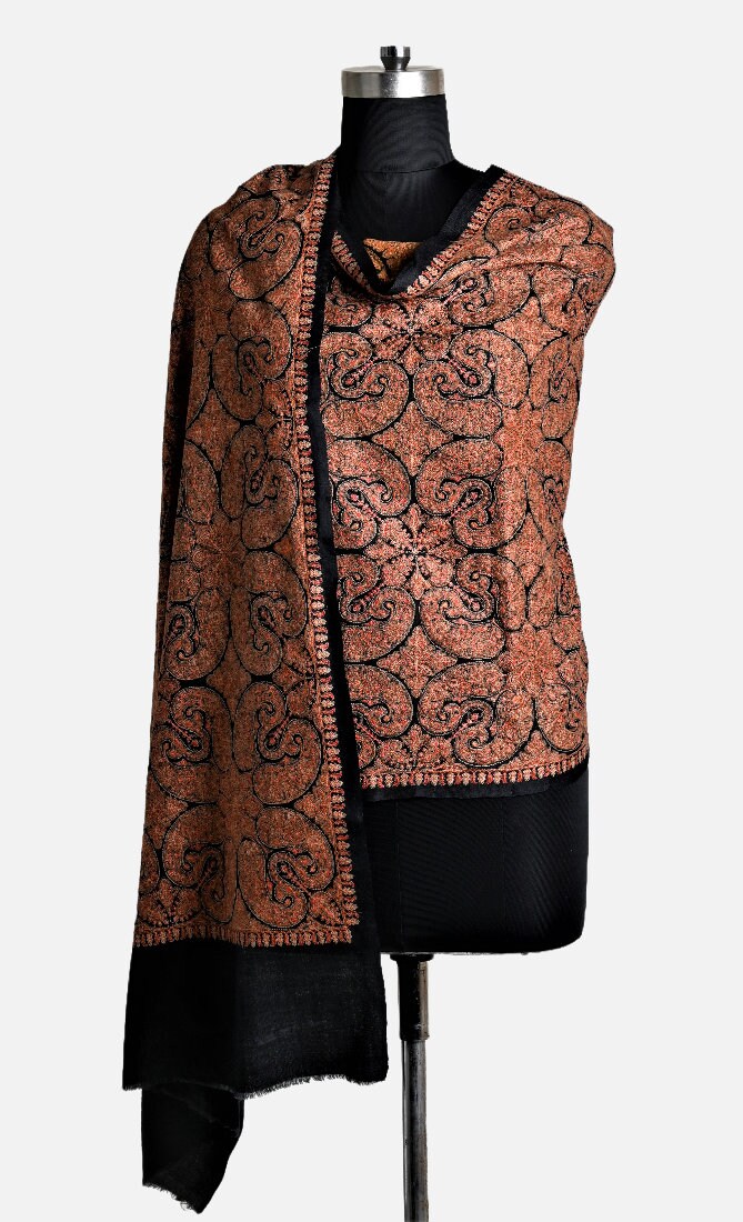 monogrammed cashmere shawl