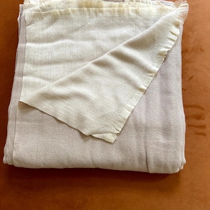 Beige Wool Throw Blanket, Pure 100% Cashmere Blanket, Warm Cozy Blanket, Couch Blanket, Porch Blanket, Wool Warm Blanket, Throw Blanket