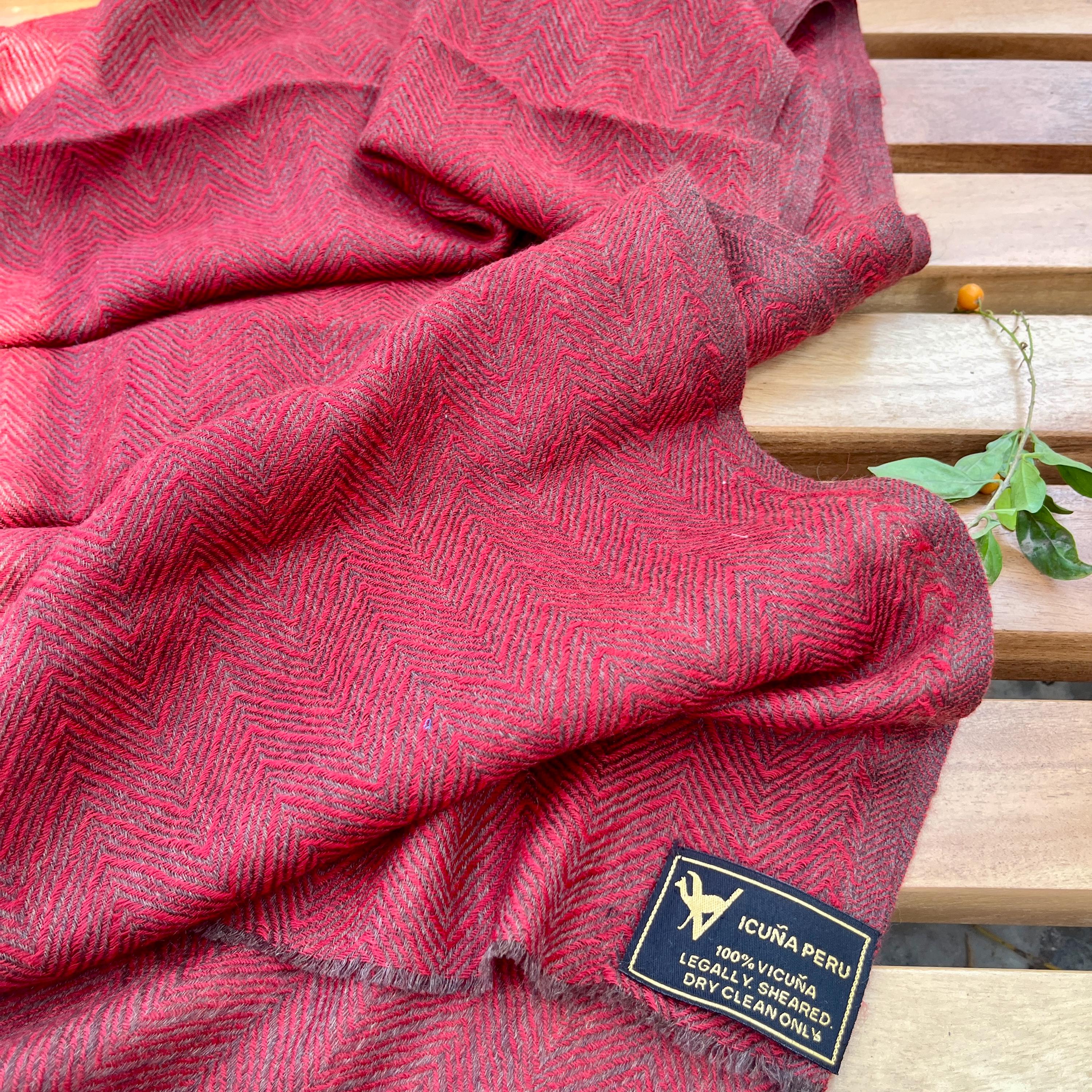 Cardinal Red Vicuna Shawls, Exquisite Soft Wool, Vicuna Wraps