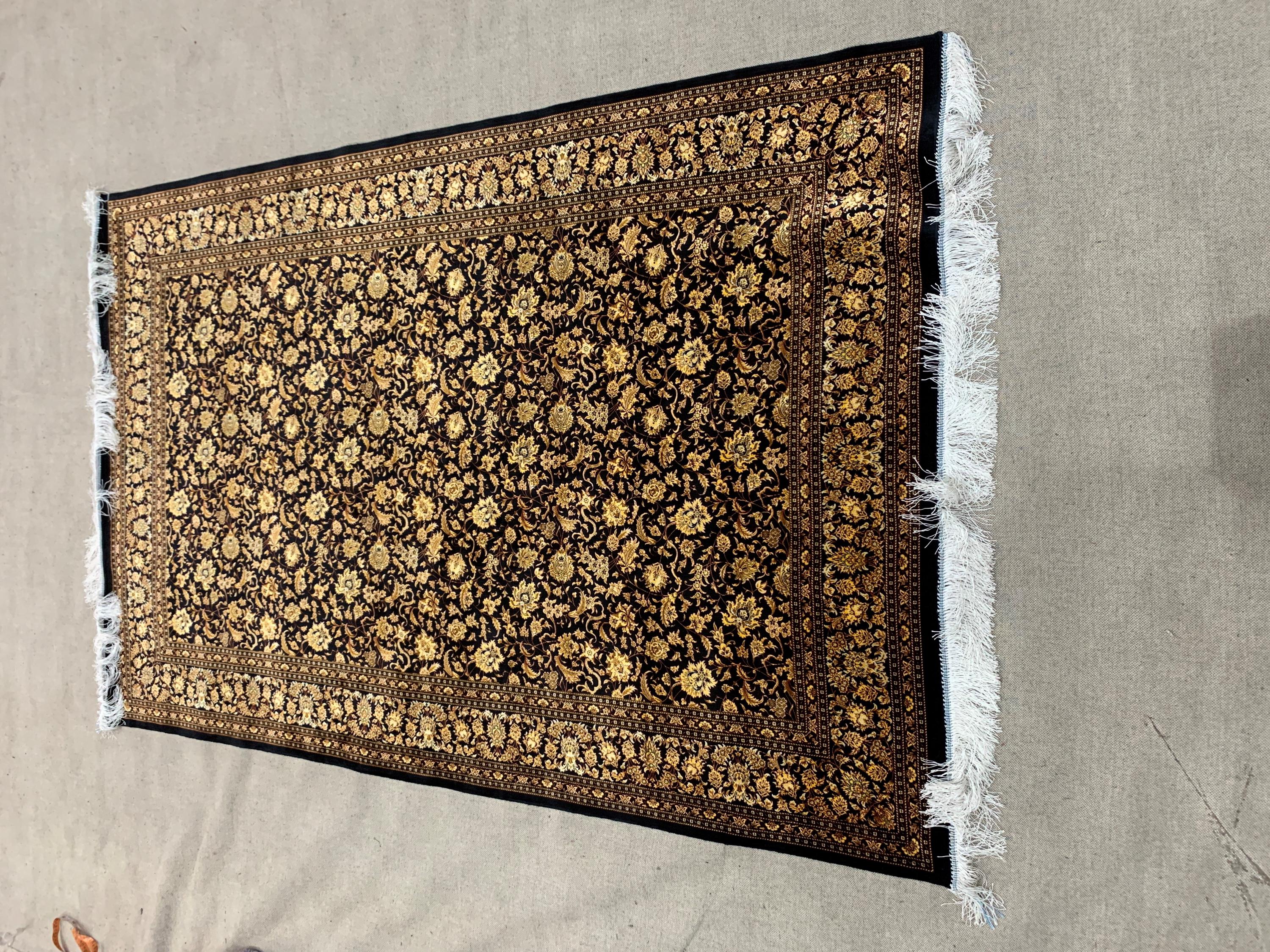 4 x 6フィートのラグ、インドの花柄カーペット、複雑な模様のラグ