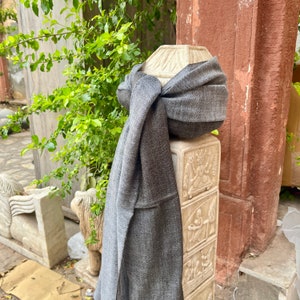 Authentic Precious Guanaco Shawl, Guanaco Wool Guanaco Shawl, 100% Guanaco, High End scarf, Guanaco Scarf, Luxury Reversible Natural Color