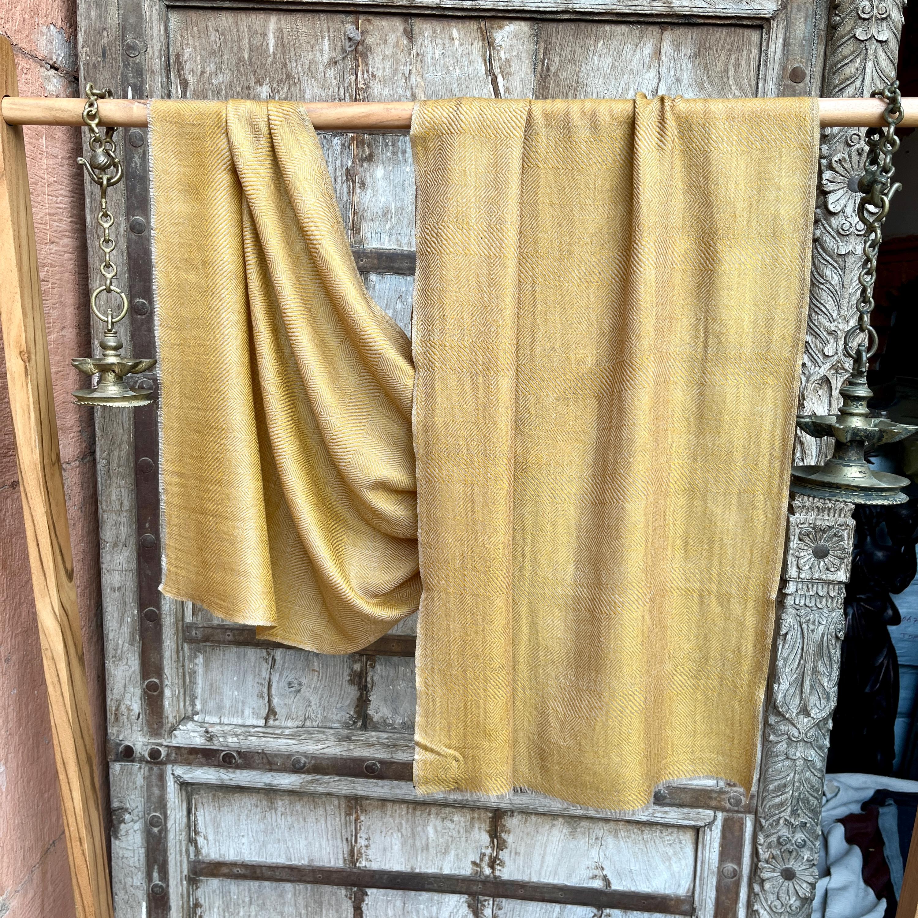 Golden rod Vicuna Scarf, Super fine yarn, wool scarf, original clothing, Exquisite wraps, One of a kind, Andean fiber scarf, Original poncho