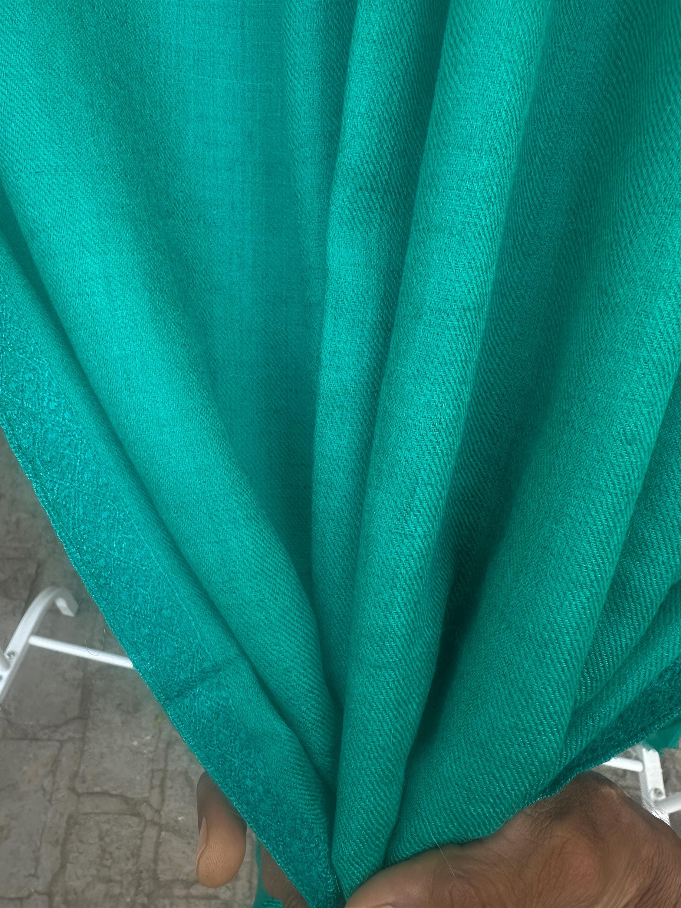 Teal Green Solid Shawl\minimal Elegant Wrap\lightweight Winter