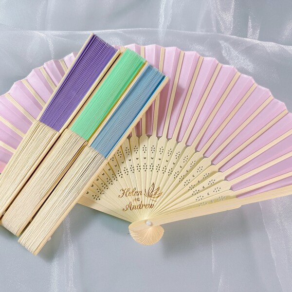 Personalized Hand Fans Etsy