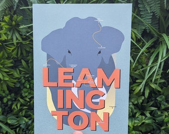 Leamington Spa Elephant A5/A4 city print | Illustrated print | Gift