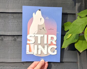 Stirling wolf A5/A4 city print