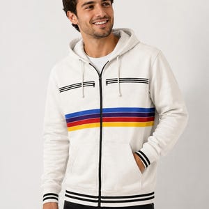 Y2k Striped Hoodie - Etsy