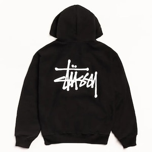 Handmade Customized Black Oversized Graphic Hoodie, Urban Streetwear Pullover, Minimalist Back Print image 1