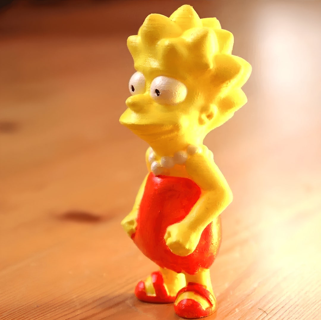 Lisa Simpson the Simpsons Figures Maggie Simpson Figurines Etsy