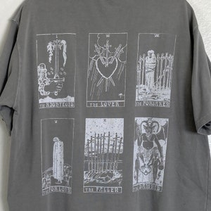 Faded Drop-Shoulder T-Shirt /Cursed Tarot /Bandit Supply Company