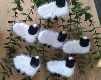 Crochet Sheep Applique: 3D Lamb Patch for Baby Clothes