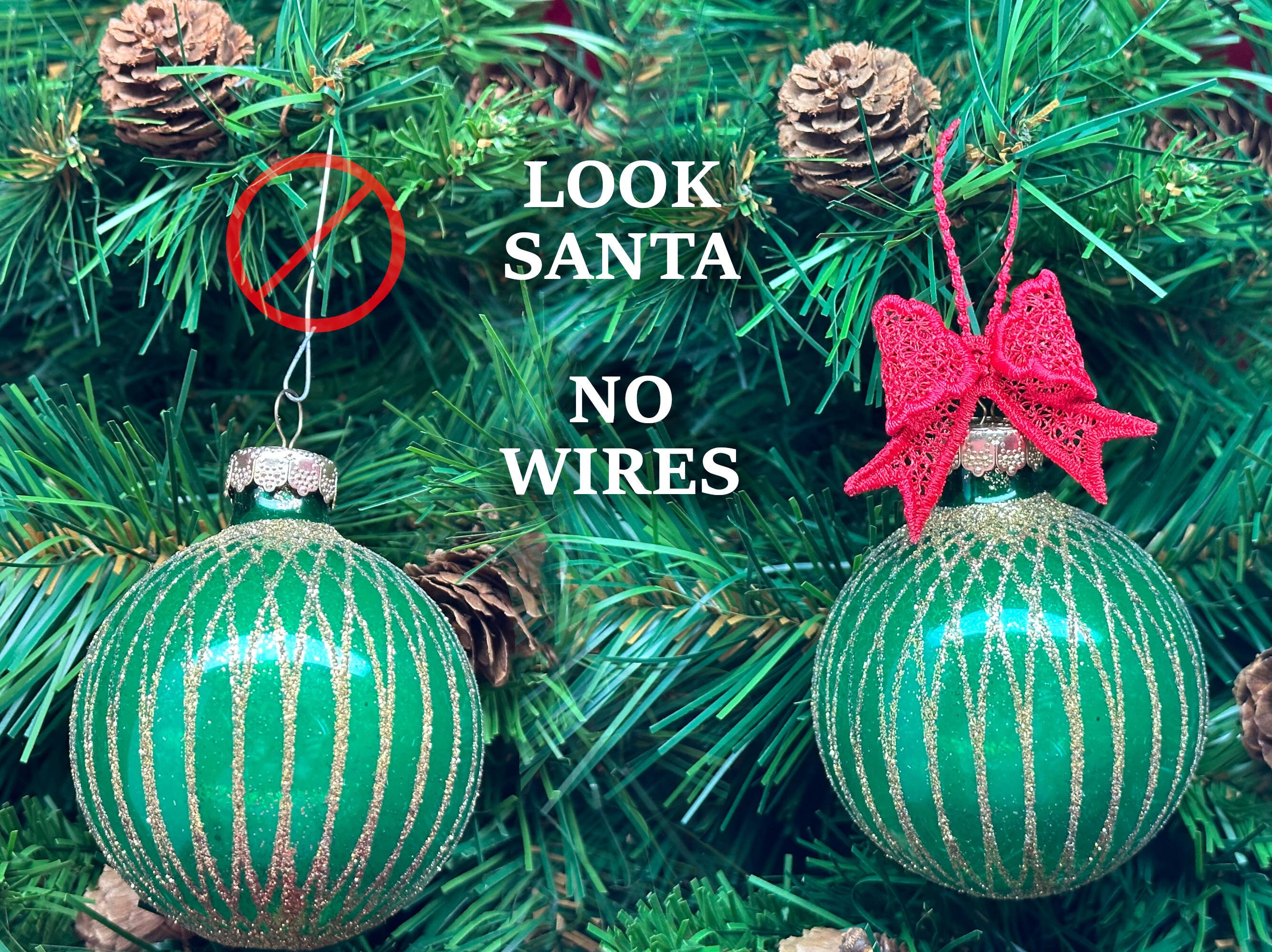 Elegant Lace Bow Ornament Hanger, Ornate Embroidered Lace Bow Christmas