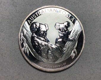 Koala bear AUSTRALIA DOLLAR. silver