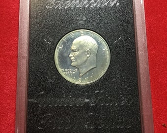EISENHOWER dollar 1971 s.  PROOF silver