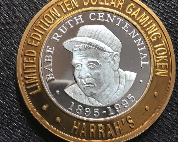 CASINO Token SILVER Babe Ruth - Etsy