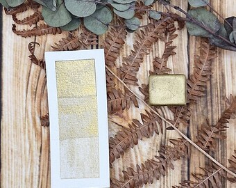 Gold, handgemachte Aquarellfarbe