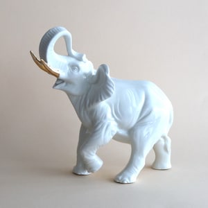 Porcelain figurine Elephant sculptor Alexander Shevchenko Korosten porcelain factory Ukraine