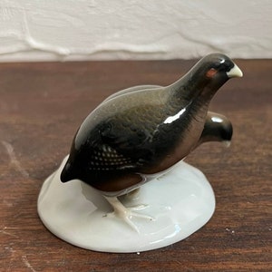Porzellanfigur Vogel Perlhuhn Porzellanfabrik Galluba & Hofmann Deutschland 1905 - 1929