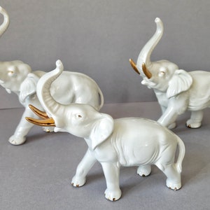 Porcelain figurine White Elephant Wagner & Apel, Lippelsdorf Germany