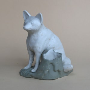 porcelain figurine fox Gorodnitsa porcelain factory USSR 1930