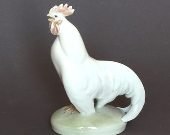 ロイヤルコペンハーゲン磁器の鳥の置物：手描きのヴィンテージスズメの