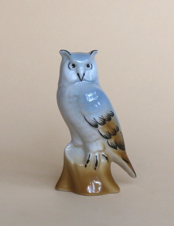 Porcelain figurine Owl Korosten porcelain factory Ukraine