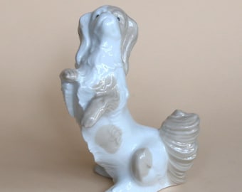 vintage Porcelain figurine Dog Pekingese MIQUEL REQUENA Spain